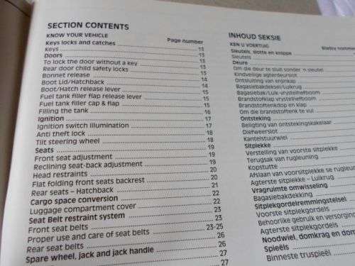 MAZDA 323 OWNER'S MANUAL / EIENAARS HANDLEIDING - FEB 1995