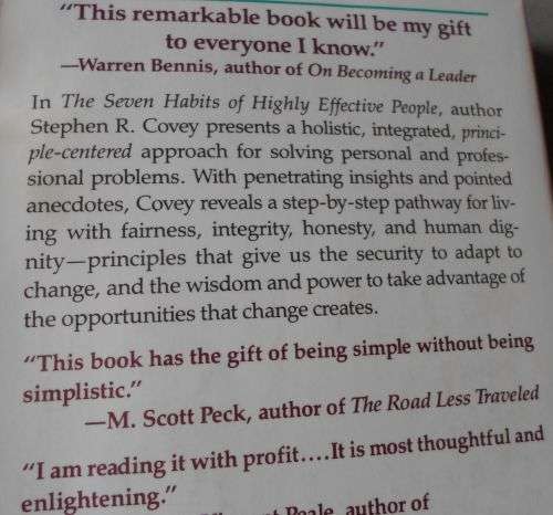THE 7 HABITS OF HIGHLY EFFECTIVE PEOPLE - STEPHEN R COVEY