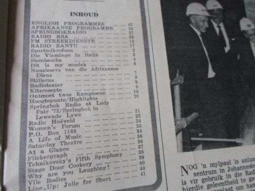 SAUK / SABC BULLETIN 13 NOVEMBER 1972