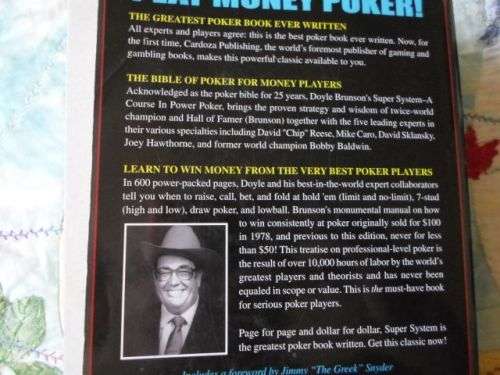 DOYLE BRUNSON'S SUPER SYSTEM - A COURSE IN POWER POKER