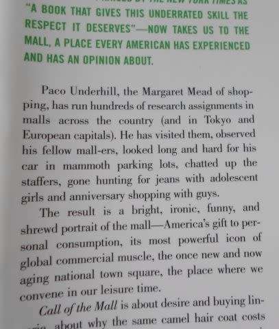 CALL OF THE MALL - PACO UNDERHILL