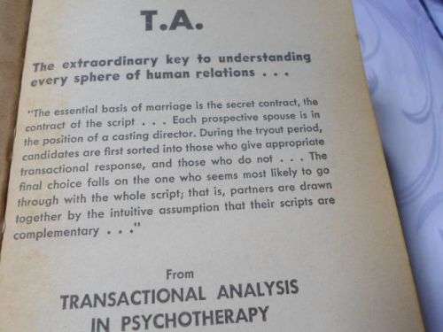 TRANSACTIONAL ANALYSIS IN PSYCHOTHERAPY - ERIC BERNE M.D.