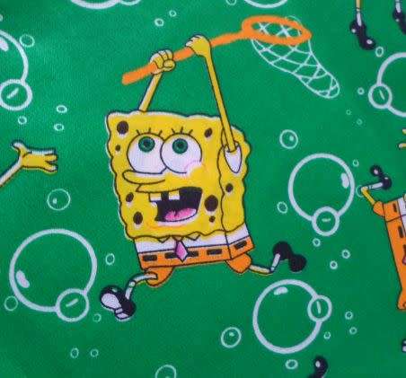 SPONGEBOB POLY COTTON FABRIC 110 X 100 CM