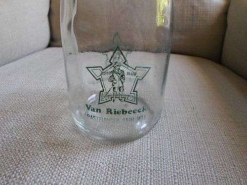 OLD VAN RIEBEECK DAIRY 1 LITRE MILK BOTTLE