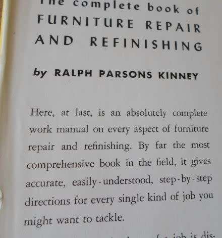 THE COMPLETE BOOK OF FURNITURE REPAIR AND REFINISHING - RALPH PARSONS KINNEY