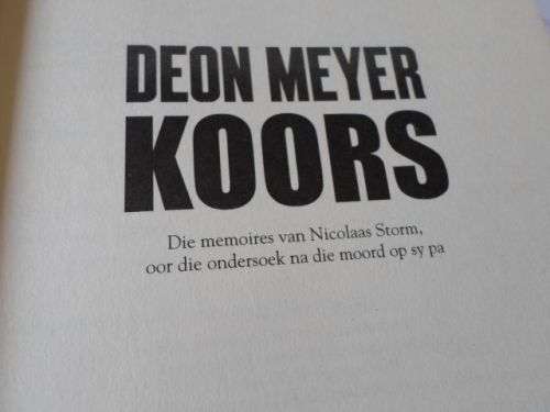 KOORS - DEON MEYER