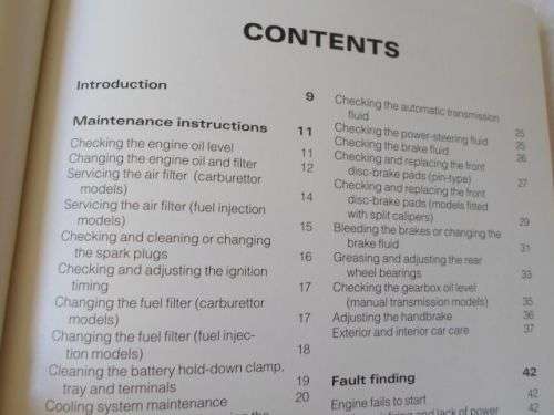 OPEL KADETT AND MONZA 1987 - 1992 - DIY SERVICE MANUAL - ERWIN VON KLOEG