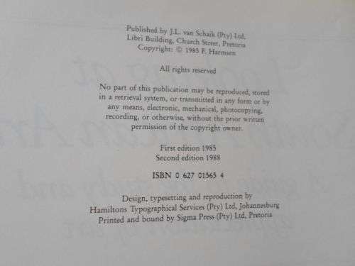 LOOKING AT SOUTH AFRICAN ART - FRIEDA HARMSEN ( FIRST INSIDE PAGE REMOVED )