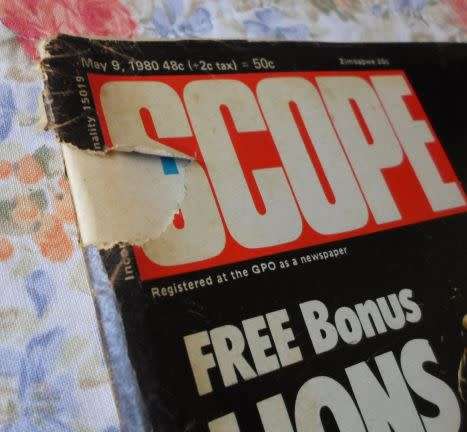 SCOPE MAGAZINE 9 MAY 1980 (  BRITISH LIONS , INTERPOL , JENNY WOOLF , FIONA WHITE , KOBUS DU TOIT )