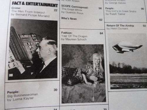SCOPE MAGAZINE 9 MAY 1980 (  BRITISH LIONS , INTERPOL , JENNY WOOLF , FIONA WHITE , KOBUS DU TOIT )
