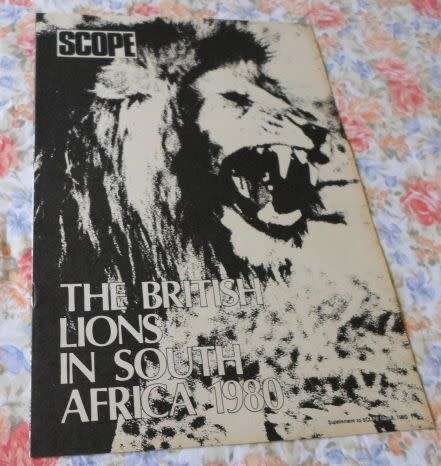 SCOPE MAGAZINE 9 MAY 1980 (  BRITISH LIONS , INTERPOL , JENNY WOOLF , FIONA WHITE , KOBUS DU TOIT )