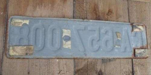 OLD CAPE TOWN NUMBER PLATE
