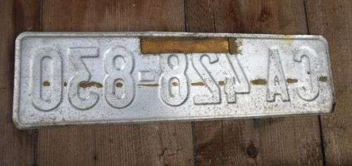 OLD CAPE TOWN NUMBER PLATE