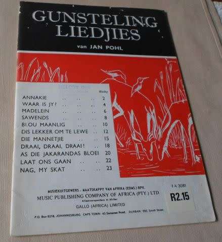 GUNSTELING LIEDJIES - JAN POHL ( BLADMUSIEK )