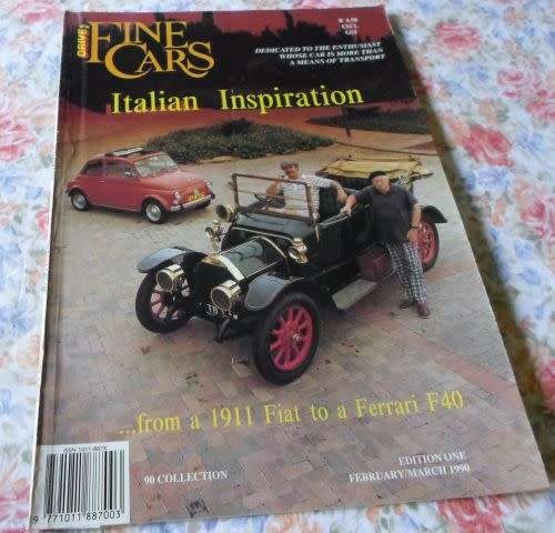 ( S.A. ) FINE CARS MAGAZINE EDITION ONE FEBRUARY / MARCH 1990 ( weight 0,20 kg )