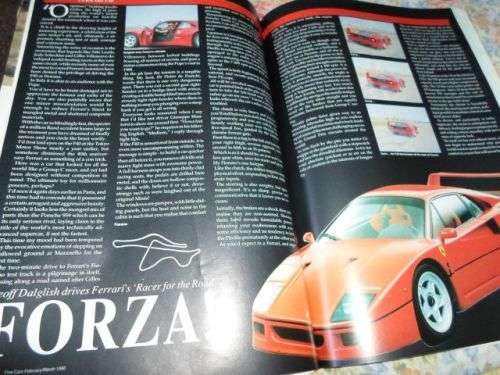 ( S.A. ) FINE CARS MAGAZINE EDITION ONE FEBRUARY / MARCH 1990 ( weight 0,20 kg )