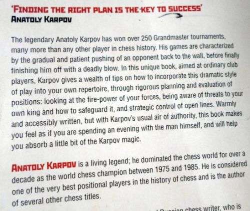 FIND THE RIGHT PLAN - WITH ANATOLY KARPOV - ANATOLY MATSUKEVICH ( weight 0,40 kg )