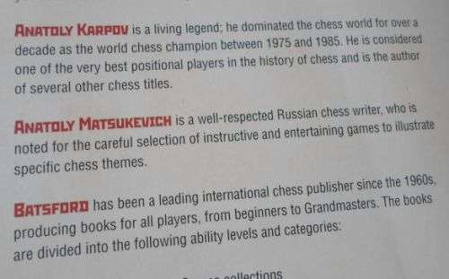 FIND THE RIGHT PLAN - WITH ANATOLY KARPOV - ANATOLY MATSUKEVICH ( weight 0,40 kg )