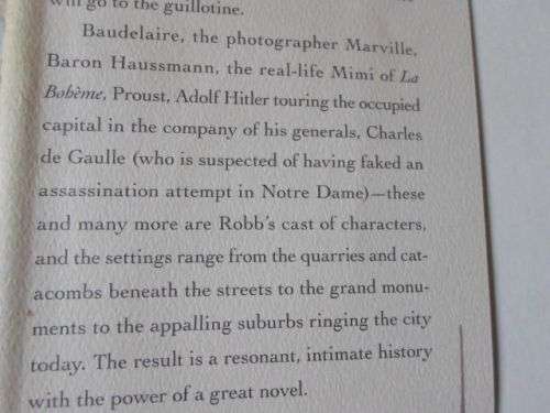 PARISIANS - AN ADVENTURE HISTORY OF PARIS - GRAHAM ROBB (  weight 0,80 kg )