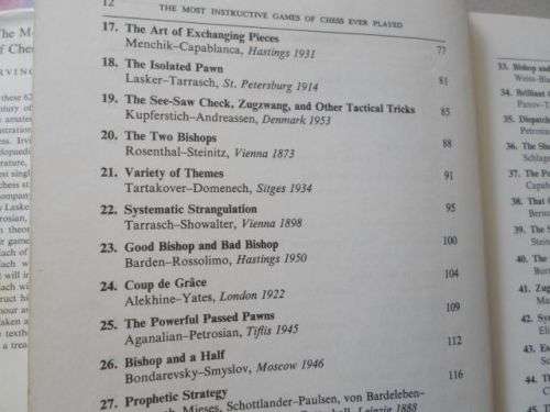 THE MOST INSTRUCTIVE GAMES OF CHESS EVER PLAYED - 62 MASTERPIECES OF CHESS STRATEGY - IRVING CHERNEV