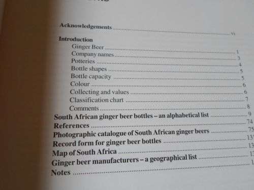GINGER BEER BOTTLES - AN ILLUSTRATED GUIDE FOR SOUTH AFRICAN COLLECTORS - ETHLEEN LASTOVICA 0,60 kg