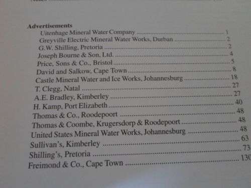 GINGER BEER BOTTLES - AN ILLUSTRATED GUIDE FOR SOUTH AFRICAN COLLECTORS - ETHLEEN LASTOVICA 0,60 kg