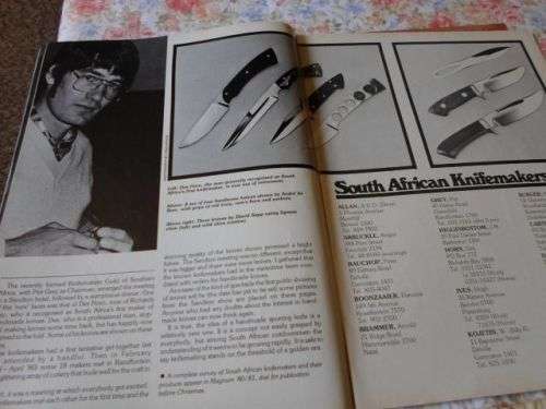 MAN MAGAZINE NOVEMBER 1980 ( S.A. KNIFEMAKERS , BASS FISHING , FIREARMS , HUNTING )