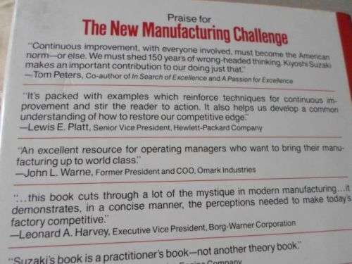 THE NEW MANUFACTURING CHALLENGE - KIYOSHI SUZAKI ( weight 0,50 kg )