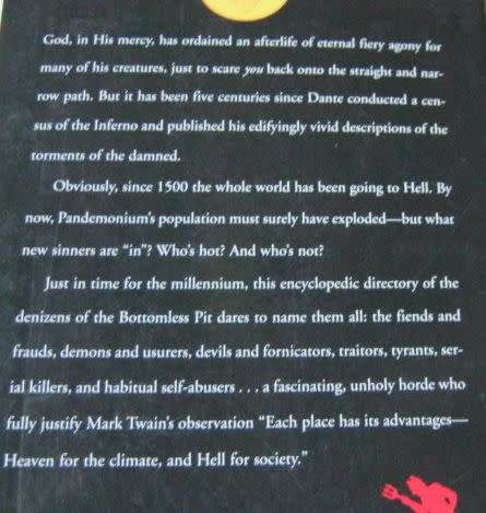 WHO IN HELL - A GUIDE TO THE WHOLE DAMNED BUNCH - SEAN KELLY & ROSEMARY ROGERS