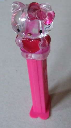 HELLO KITTY - PEZ DISPENSER ( CLEAR )