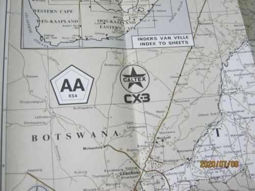 OLD TRANSVAAL  AA CALTEX - MAP
