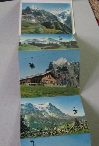 BERGBAHN GRINDELWALD-FIRST ( SWITZERLAND - SMALL PHOTO CARDS )
