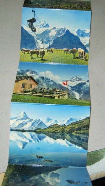 BERGBAHN GRINDELWALD-FIRST ( SWITZERLAND - SMALL PHOTO CARDS )