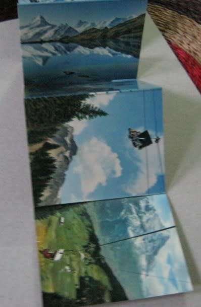 BERGBAHN GRINDELWALD-FIRST ( SWITZERLAND - SMALL PHOTO CARDS )