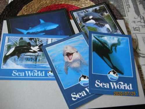 OLD ` SEA WORLD `    POST CARD x 5
