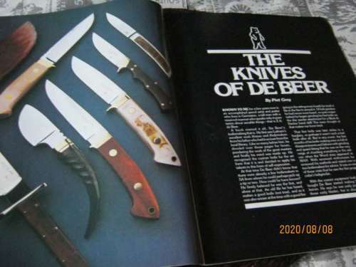 S.A. MAN MAGAZINE JUNE 1980 ( WEBLEY REVOLVER , KNIFE MAKING , DE BEER - KNIFE MAKER  )