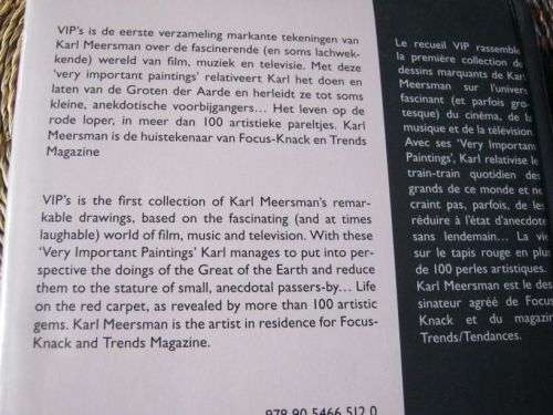 VIPS VERY IMPORTANT PAINTINGS -  KARL MEERSMAN