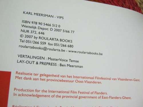 VIPS VERY IMPORTANT PAINTINGS -  KARL MEERSMAN