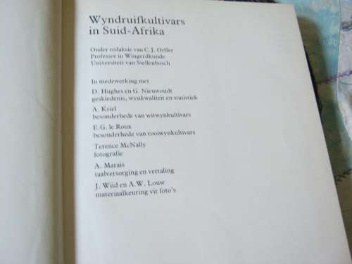 WYNDRUIFKULTIVARS IN SUID-AFRIKA - C.J. ORFFER