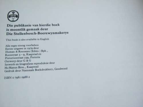 WYNDRUIFKULTIVARS IN SUID-AFRIKA - C.J. ORFFER