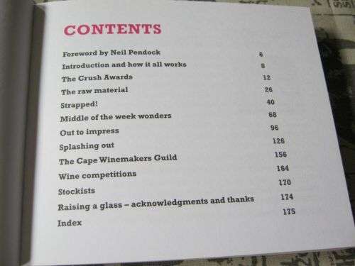 CRUSH ! - ISSUE ONE - 100  SOUTH AFRICAN WINES TO DRINK NOW -  MICHAEL OLIVIER