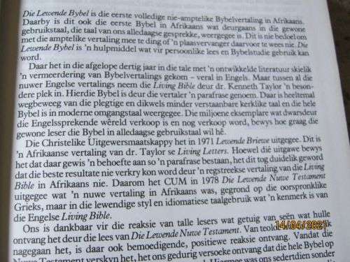 DIE LEWENDE BYBEL