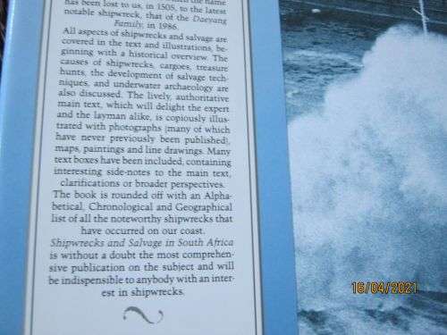 SHIPWRECKS & SALVAGE IN SOUTH AFRICA - MALCOLM TURNER