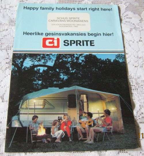 VINTAGE SPRITE CARAVANS - SALES / PROMOTIONAL BROCHURE