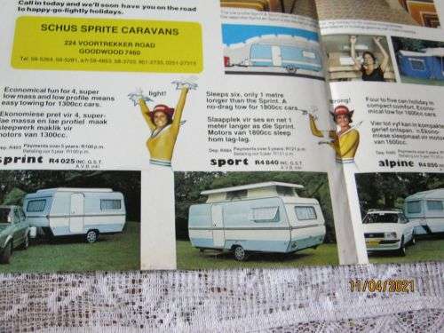 VINTAGE SPRITE CARAVANS - SALES / PROMOTIONAL BROCHURE