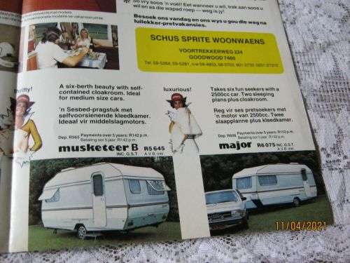VINTAGE SPRITE CARAVANS - SALES / PROMOTIONAL BROCHURE