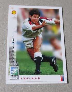 KYRAN BRACKEN - ENGLAND - RUBY WORLD CUP 1995 - SPORTS DECK CARD