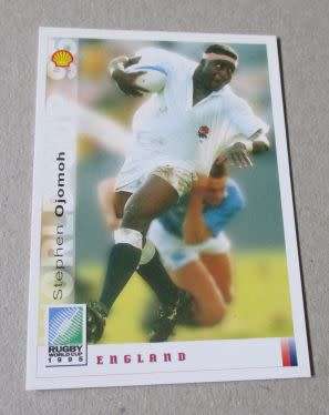 STEPHEN OJOMOH - ENGLAND - RUBY WORLD CUP 1995 - SPORTS DECK CARD NR 039