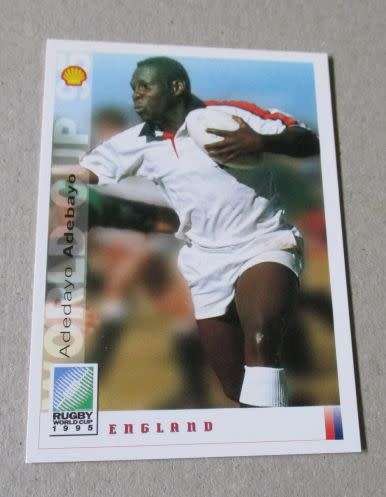 ADEDAYO ADEBAYO - ENGLAND - RUBY WORLD CUP 1995 - SPORTS DECK CARD NR 038