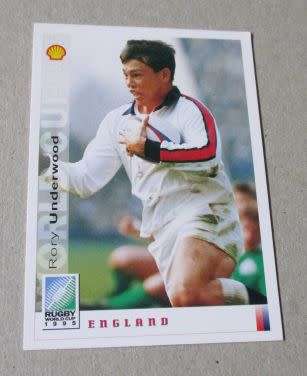RORY UNDERWOOD  - ENGLAND - RUBY WORLD CUP 1995 - SPORTS DECK CARD NR 031